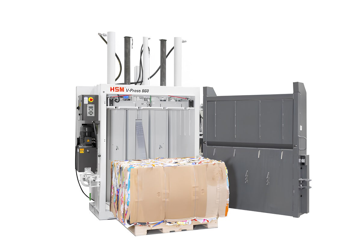 Pappe, Papier und Kartonage (Ballenpresse)